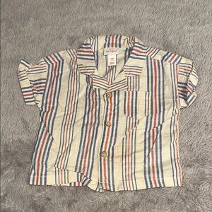 Cat & Jack Kids Button Down Shirt - Blue, Red, White